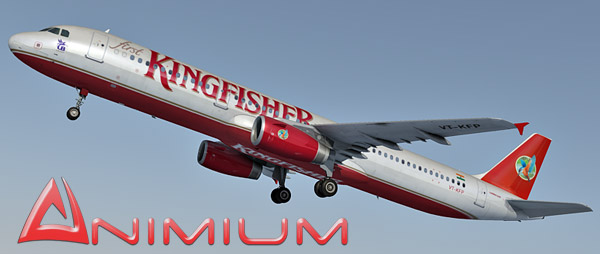 Airbus a321 Kigfisher Airlines texture