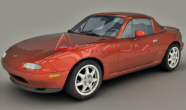 mazda mx5 miata 3d model