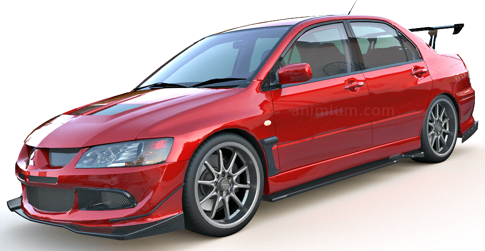 Lancer Evolution IX 3d model