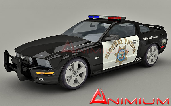 Mustang gt patrol 3d model