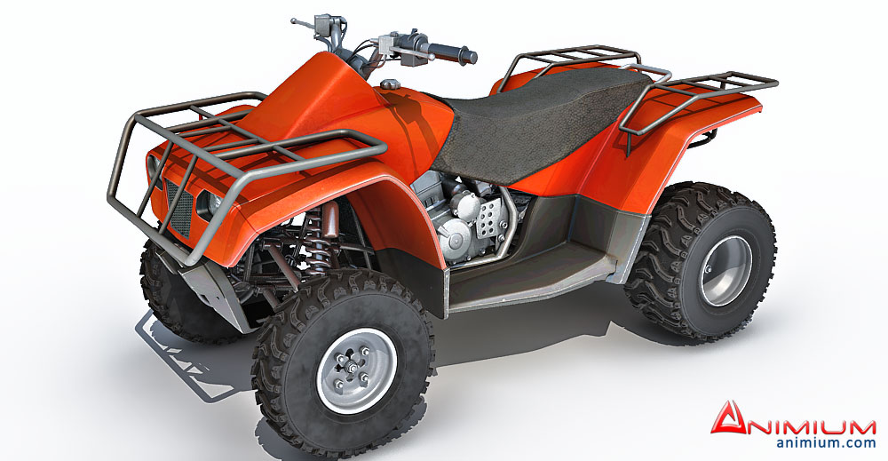 quad bike 3d model