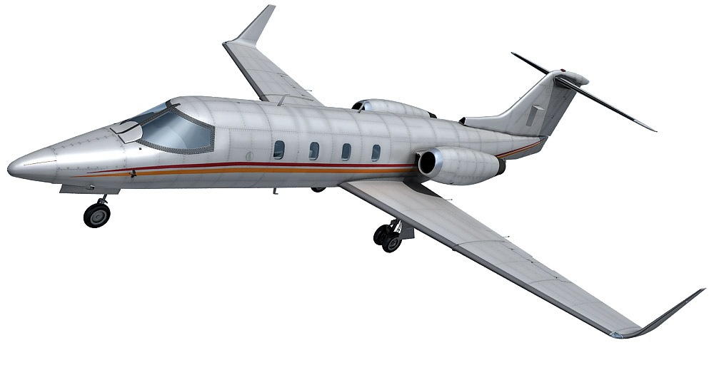 Learjet 28 3d model