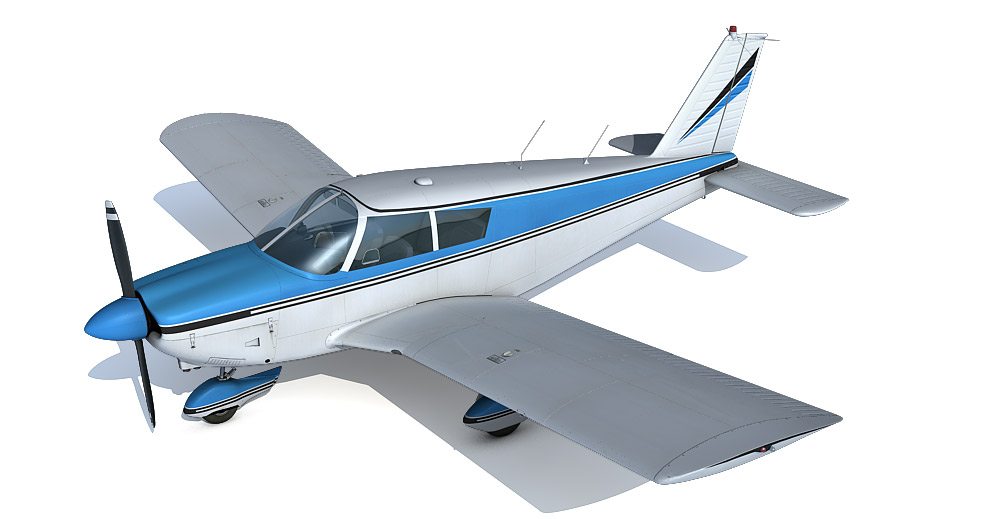 Piper PA-28 180 Cherokee 3d model