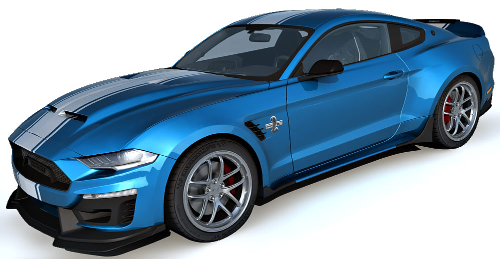 Ford Mustang Super snake 3d model