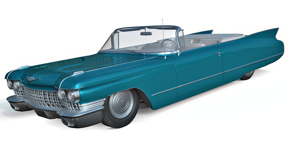 1960 Cadillac Coupe de Ville 3d model