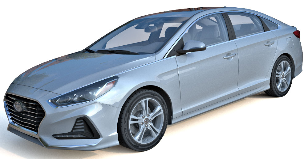 2018 Hyundai Sonata 3d model