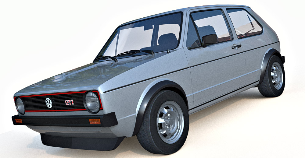 Volkswagen GTI MK1 3d model