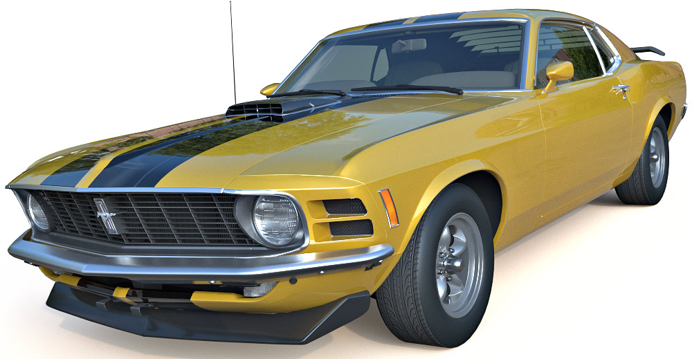 1970 Ford Mustang Boss 302 3d model