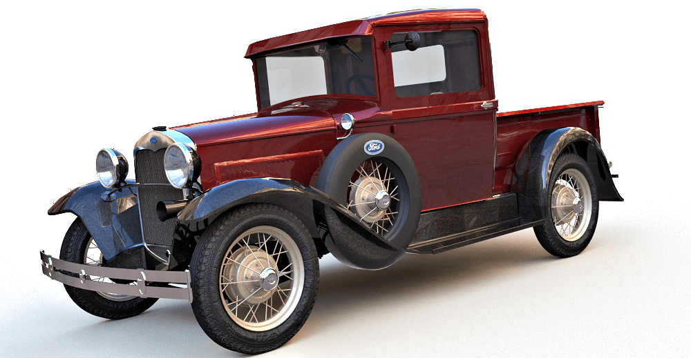 Ford Model A Pickup Truck 3d model