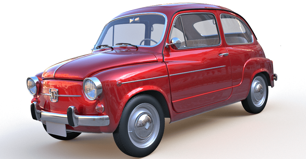 Fiat 600 3d model