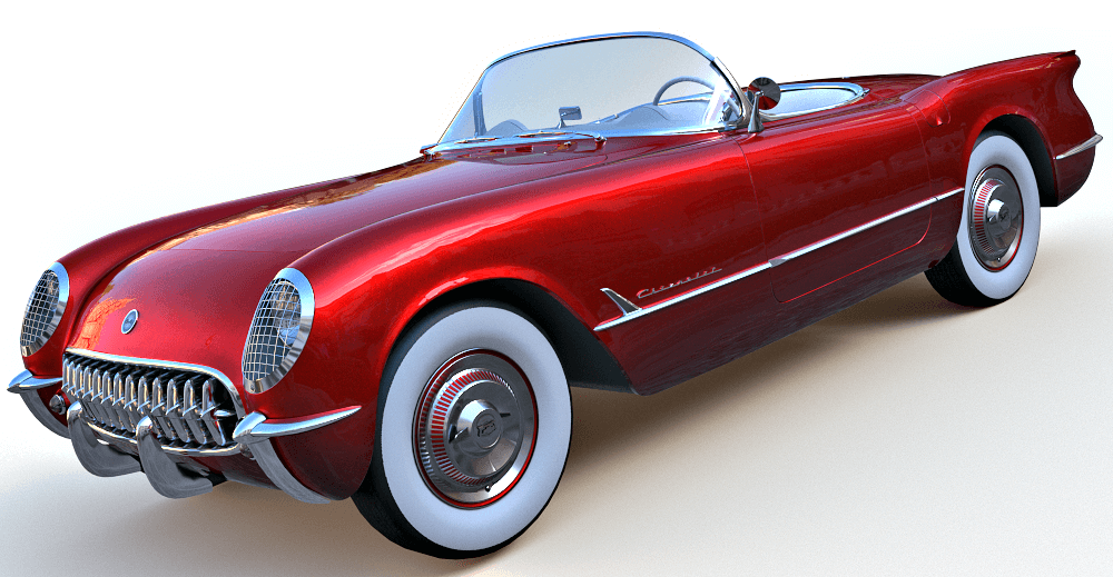 1953 Chevrolet Corvette 3d model