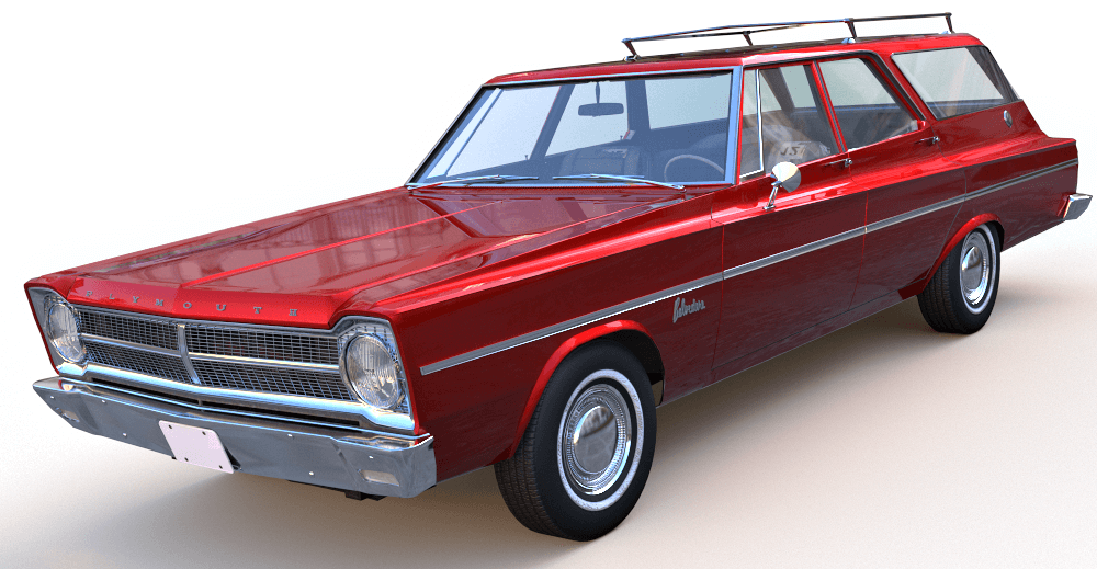 Plymouth Belvedere Station Wagon 3d model