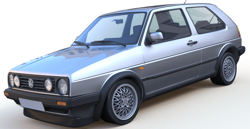 Volkswagen Golf 2 3d model