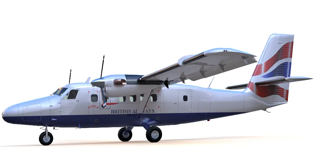 DHC-6 Twin Otter 3d model