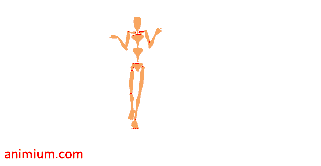 Waitress Walking Motion Capture