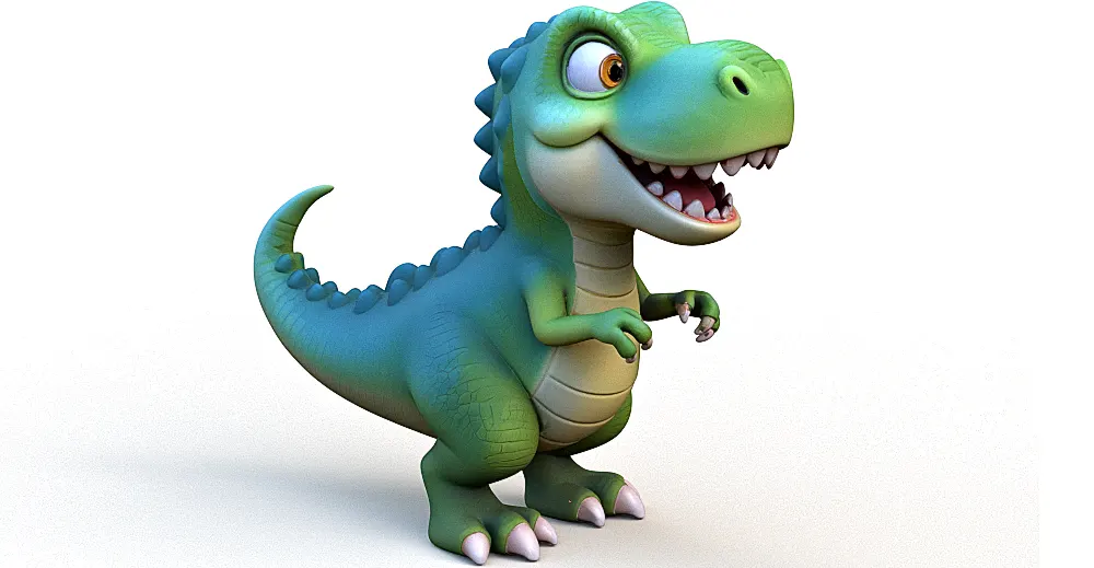 Cartoon Trex 3d model
