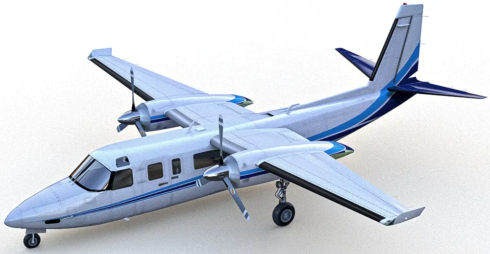 Aero Commander 3d model