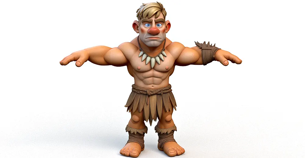 Tribal Man 3d model