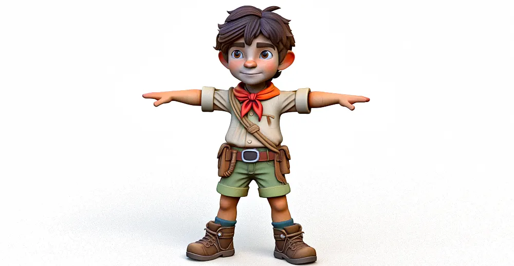 Cartoon Boy4 3d model