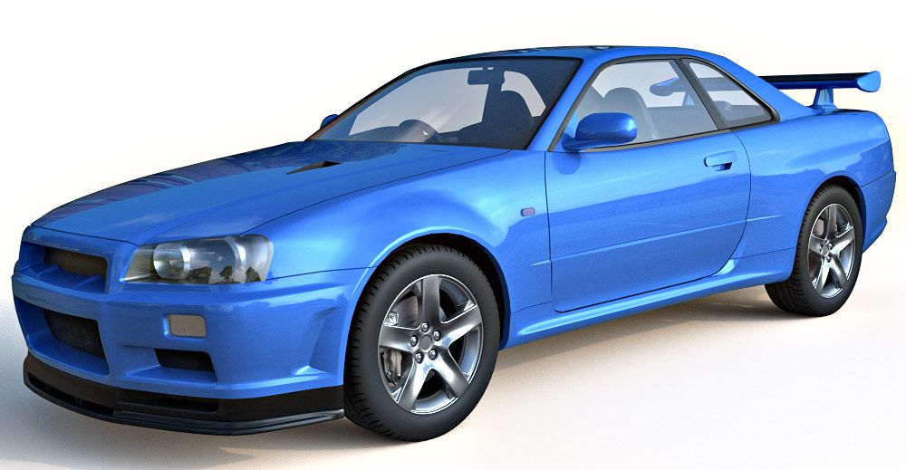 Nissan skyline 3d model