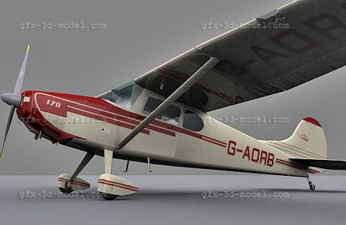 Cessna 170 3d Model