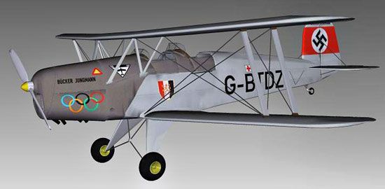 Bucker Bu 131 Jungmann 3d model
