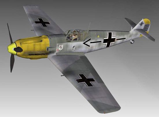 Galland me109e 3d model