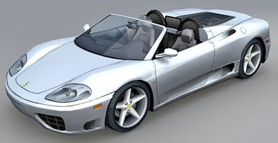 Ferrari 360 spider 3d model