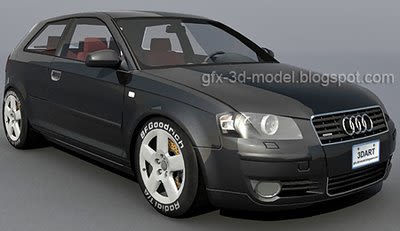 AUDI A3 3.2 QUATTRO 3d model