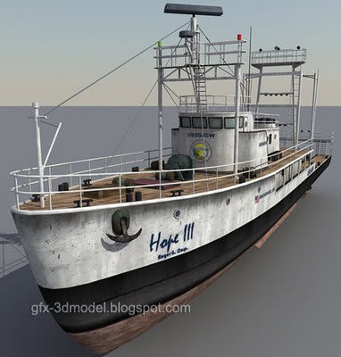Fishing Boat 3d model