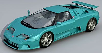 Bugatti EB110 3d model