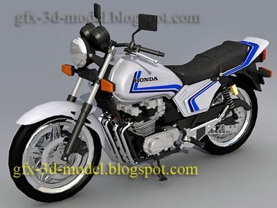 Honda CB8750 F Bike 3d model
