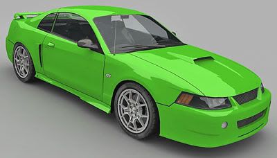 Mustang CobraR – Lowpoly