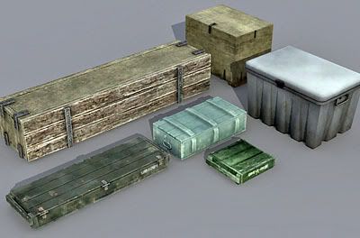 Crates 3d model