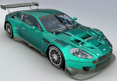 Aston Martin DBR9 3d model – materials