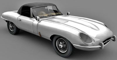 Jaguar E-Type 3d model