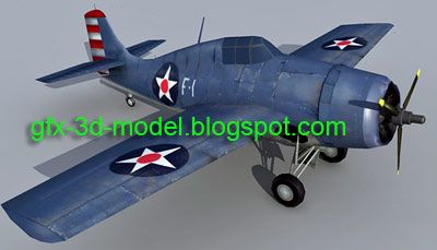 F4F Wildcat 3d model
