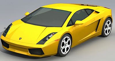 Lowpoly Lamborgini Gallardo