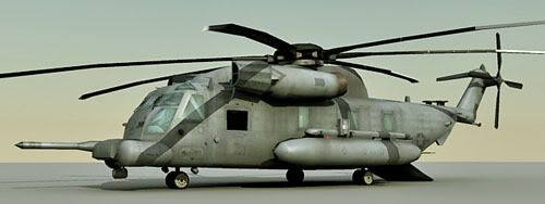H53 Sea Stallion Helicopter 3d model