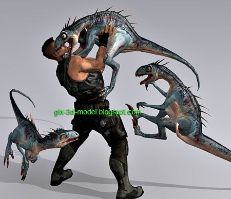 Dino Hunter 3d model