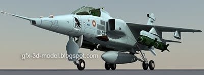 Jaguar aircraft 3d model