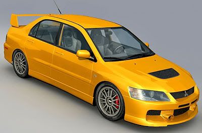 Lancer Evolution 3d model – Bitmaps