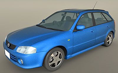 Задний бампер mazda familia