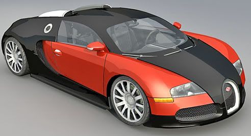 Bugatti Veyron – Lowpoly 3d model