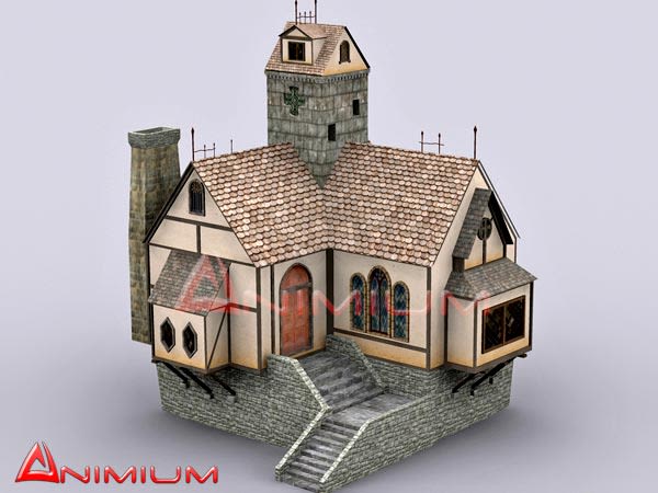 Medieval house 3d model