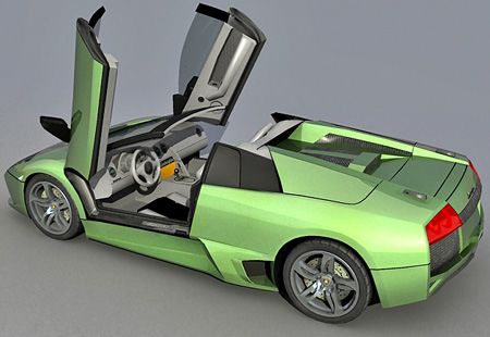 Lamborghini Murcielago Roadster free 3d model