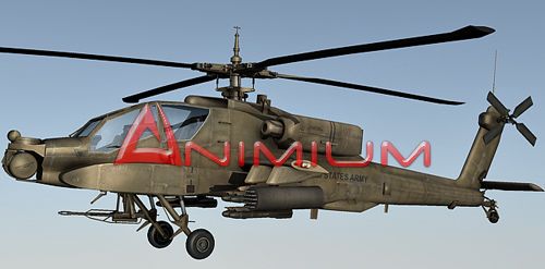 AH-64 Apache 3d model