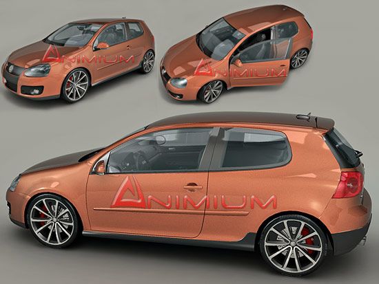 Volkswagen Golf 3d model