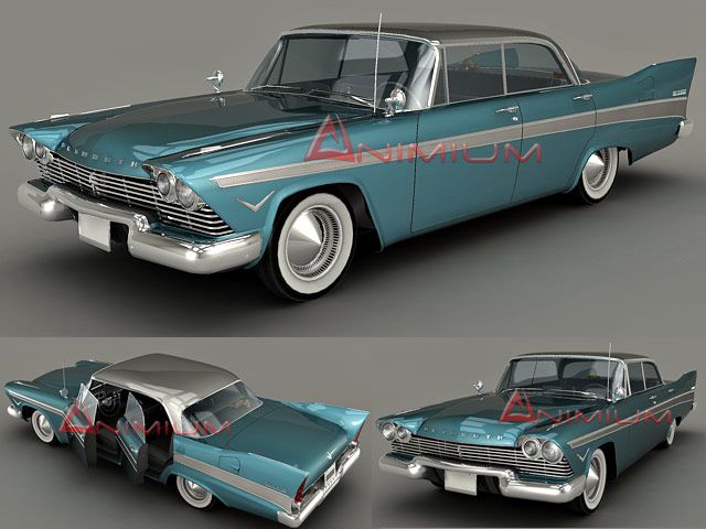 1957 Plymouth Belvedere 3d model
