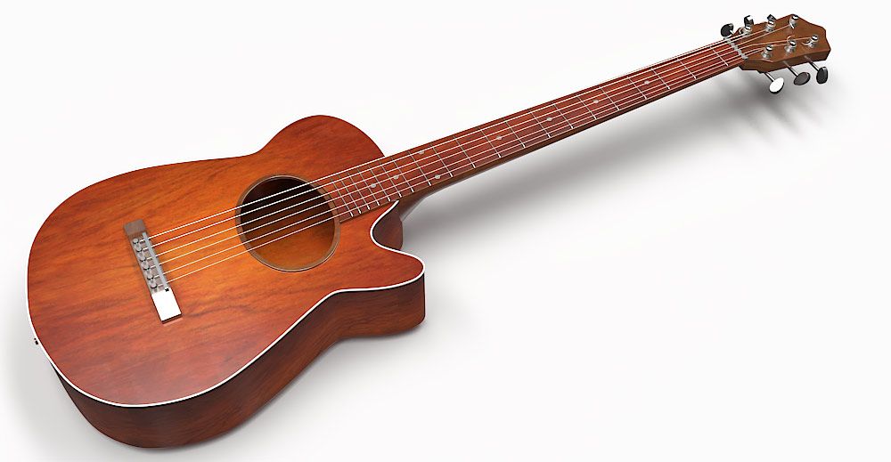 Guitar 3d model